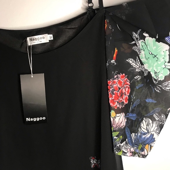 Naggoo Black Floral Butterfly Dress - Picture 3 of 7